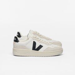 V-90 LEATHER WHITE BLACK | VEJA DISCOUNT