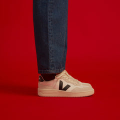 V-90 LEATHER WHITE BLACK | VEJA DISCOUNT