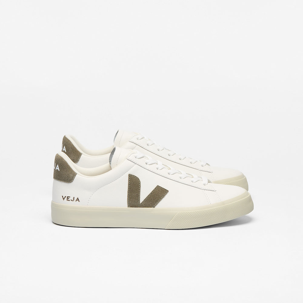 CAMPO LEATHER WHITE KAKI | VEJA DISCOUNT