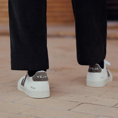 CAMPO LEATHER WHITE KAKI | VEJA DISCOUNT