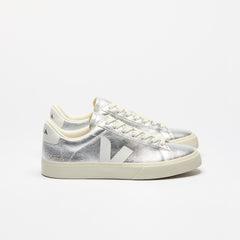 CAMPO LEATHER SILVER WHITE | VEJA SALE