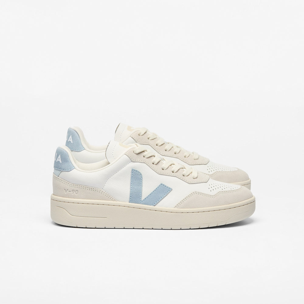 V-90 LEATHER WHITE STEEL | VEJA ONLINE