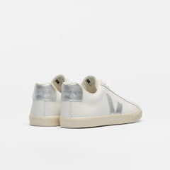 ESPLAR LEATHER WHITE SILVER | VEJA DISCOUNT