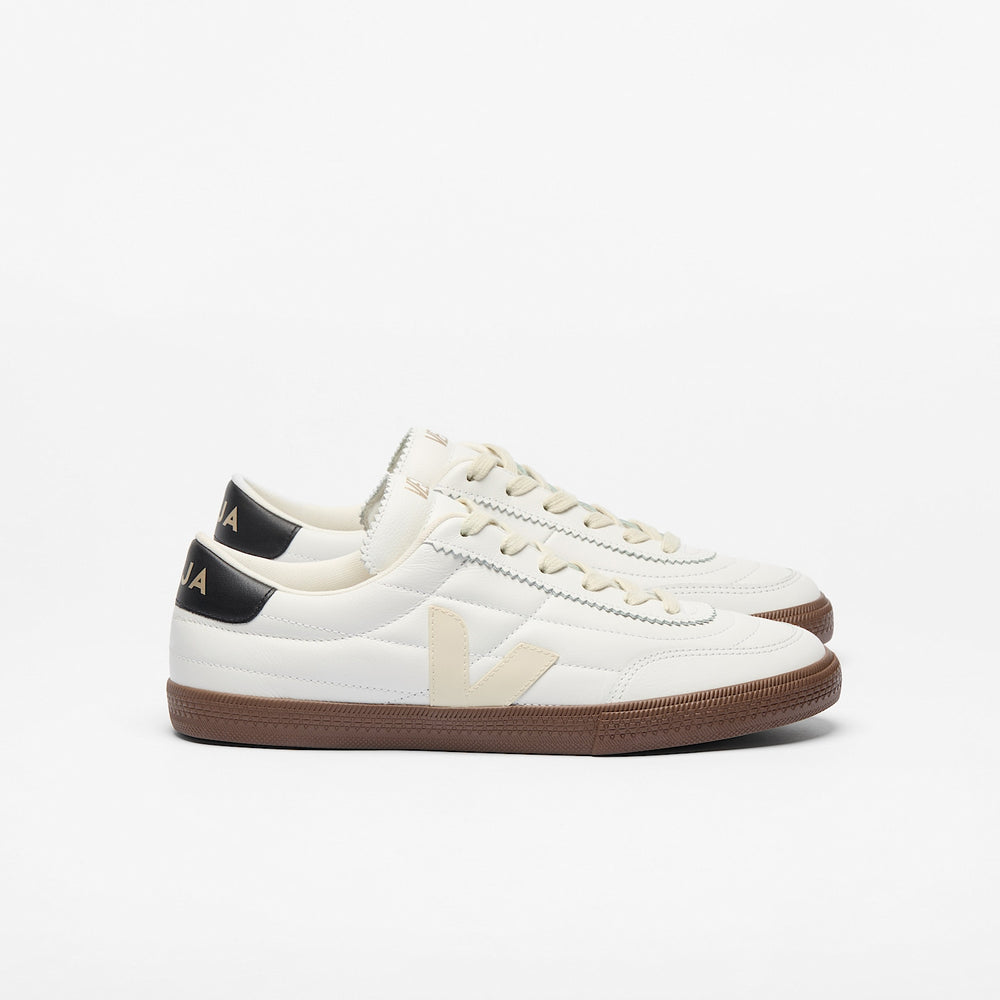 PANENKA LEATHER WHITE BLACK BARK | VEJA SALE