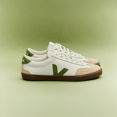 VOLLEY LEATHER WHITE KIWI BARK | VEJA FOR SALE