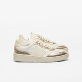 V-90 LEATHER WHITE CALCAIRE PLATINE | VEJA US