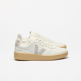 V-90 LEATHER WHITE LIGHT GREY NATURAL | VEJA DISCOUNT