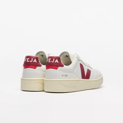 V-90 LEATHER WHITE MARSALA | VEJA SALE