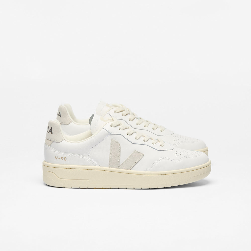 V-90 LEATHER WHITE NATURAL | VEJA OUTLET