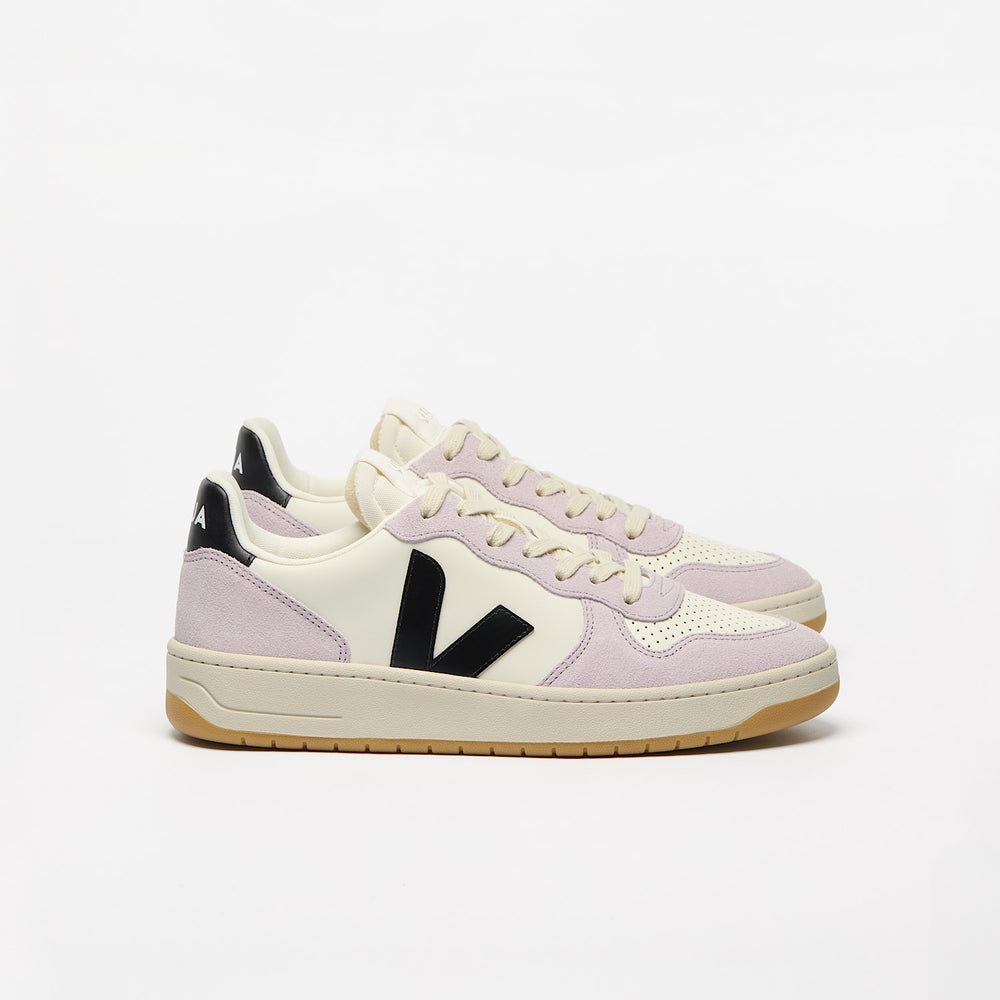 V-10 LEATHER PURE BLACK PARME | VEJA ONLINE