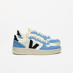 V-10 LEATHER PURE BLACK AQUA | VEJA US