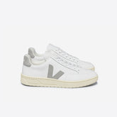 V-12 LEATHER WHITE LIGHT GREY | VEJA DISCOUNT
