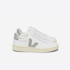 V-12 LEATHER WHITE LIGHT GREY | VEJA DISCOUNT