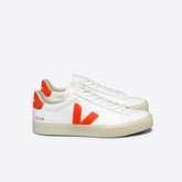 CAMPO LEATHER WHITE ORANGE FLUO | VEJA US