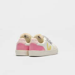V-90 LEATHER WHITE AURORA GLIMMER | VEJA DISCOUNT