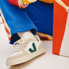 V-10 LEATHER WHITE BRITTANY ALMOND | VEJA ONLINE