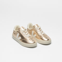 VOLLEY ELASTIC LACES LEATHER PLATINE WHITE | VEJA US