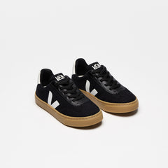 VOLLEY ELASTIC LACES CANVAS BLACK WHITE NATURAL | VEJA FOR SALE