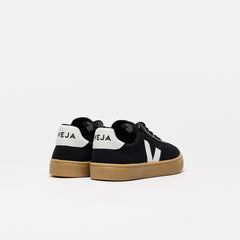 VOLLEY ELASTIC LACES CANVAS BLACK WHITE NATURAL | VEJA FOR SALE