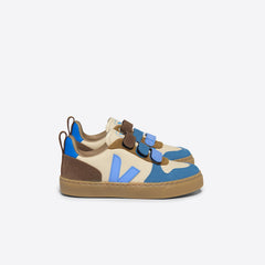 V-10 LEATHER CREMA MULTICO AQUA | VEJA OUTLET