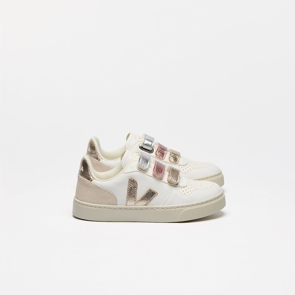 V-10 LEATHER MULTICO WHITE SHINY | VEJA FOR SALE