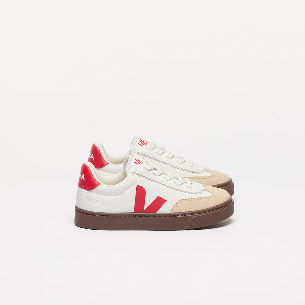 VOLLEY ELASTIC LACES LEATHER WHITE PIERRE PEKIN | VEJA US