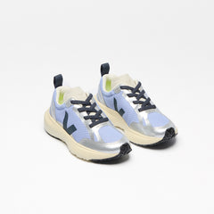 CANARY ELASTIC LACES ALVEOMESH OLYMPE NAUTICO SILVER | VEJA DISCOUNT