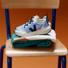 CANARY ELASTIC LACES ALVEOMESH OLYMPE NAUTICO SILVER | VEJA DISCOUNT