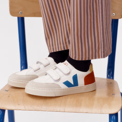 V-12 LEATHER WHITE MULTICO PEPPER | VEJA OUTLET