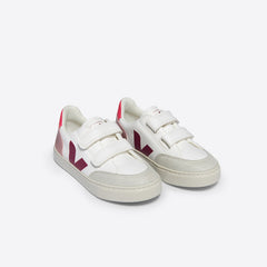 V-12 LEATHER WHITE MULTICO NACRE | VEJA FOR SALE