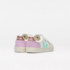 V-12 LEATHER WHITE MULTICO ORCHID | VEJA US