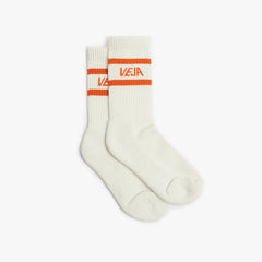 ICONIC SOCKS COTTON WHITE ORANGE | VEJA OUTLET