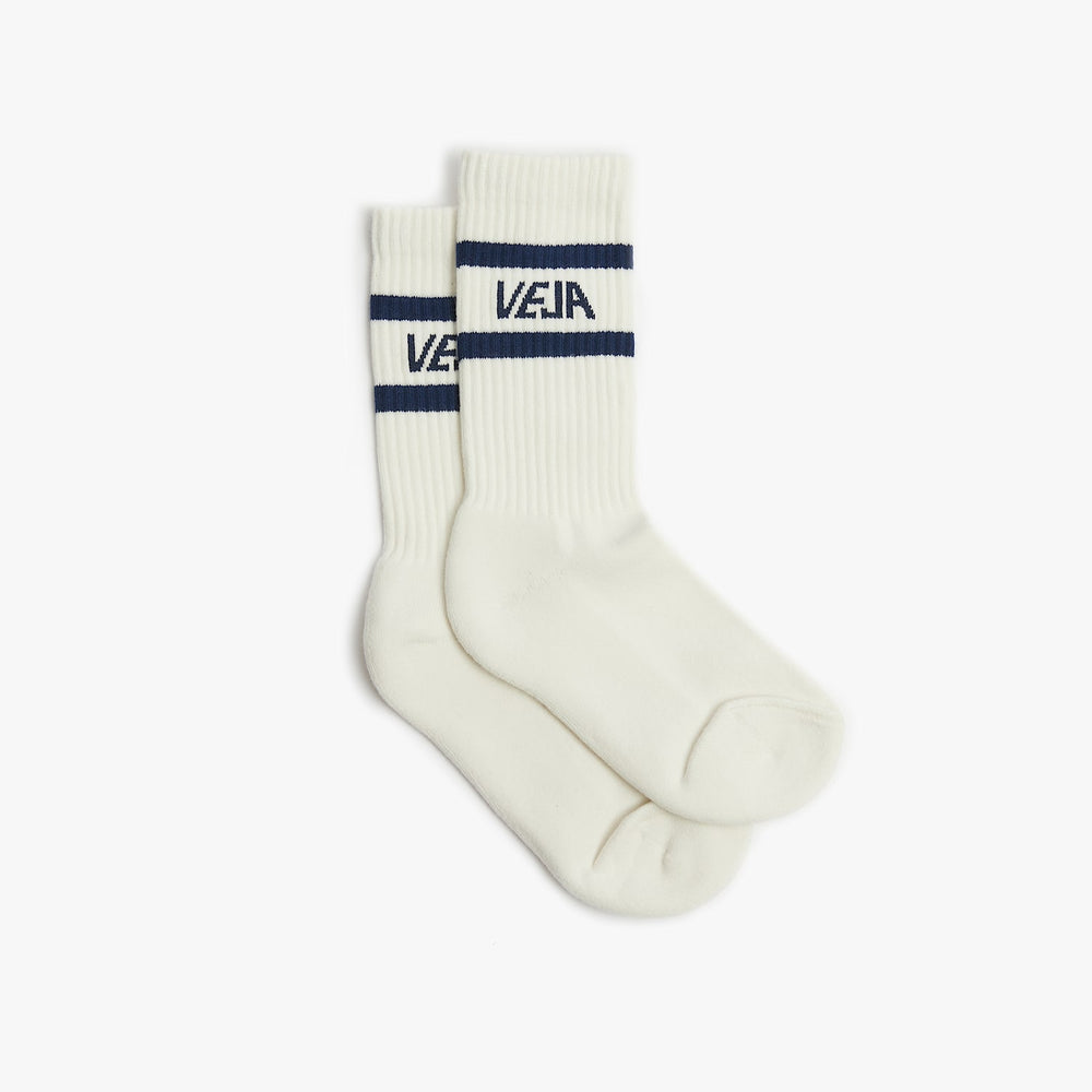 ICONIC SOCKS COTTON WHITE BLUE | VEJA FOR SALE