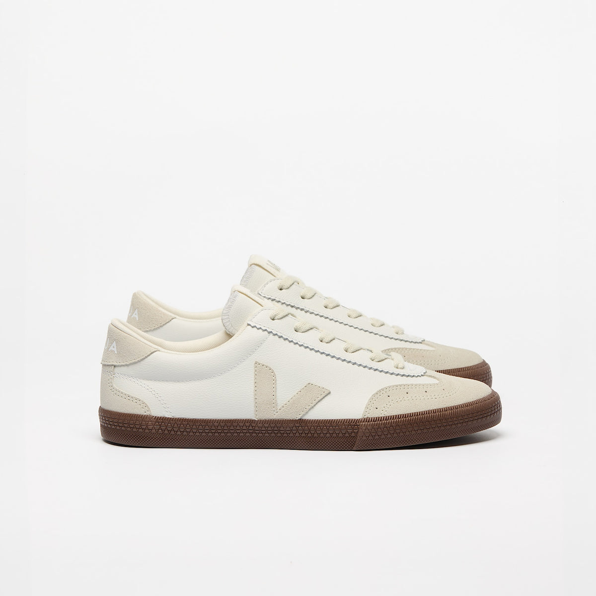 VOLLEY LEATHER WHITE NATURAL BARK | VEJA NEAR ME