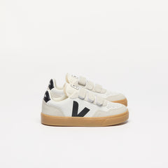 V-90 LEATHER WHITE BLACK NATURAL | VEJA OUTLET