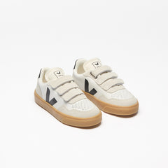 V-90 LEATHER WHITE BLACK NATURAL | VEJA OUTLET