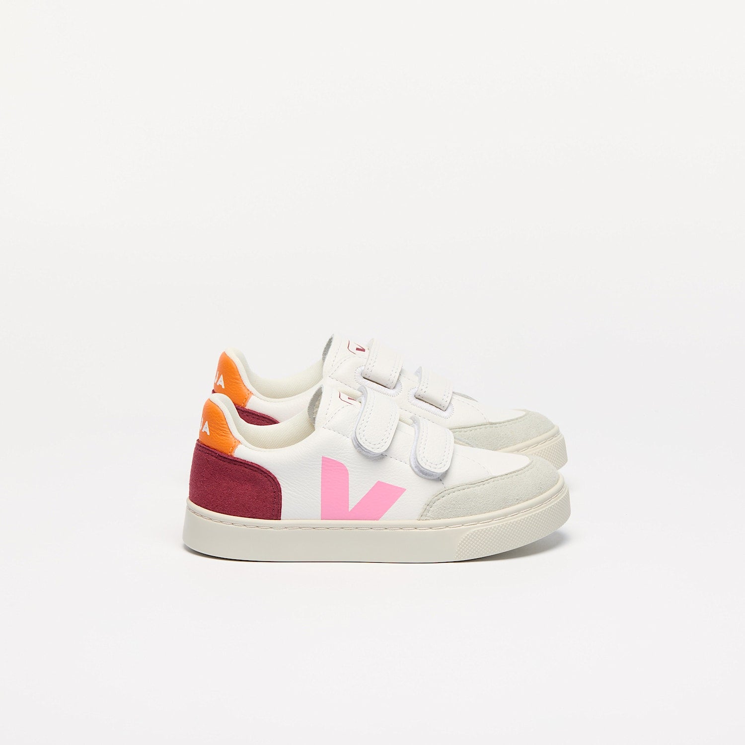 V-12 LEATHER WHITE MULTICO MARSALA | VEJA ONLINE