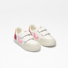 V-12 LEATHER WHITE MULTICO MARSALA | VEJA ONLINE