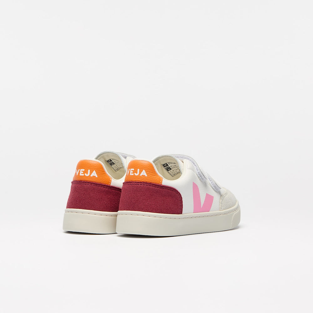 V-12 LEATHER WHITE MULTICO MARSALA | VEJA ONLINE