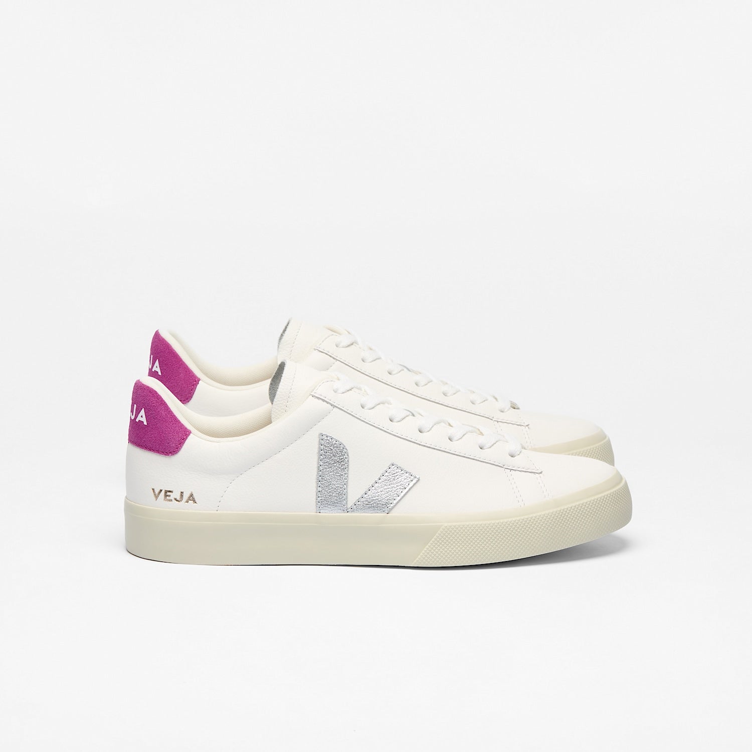 CAMPO LEATHER WHITE SILVER ULTRAVIOLET | VEJA NEAR ME