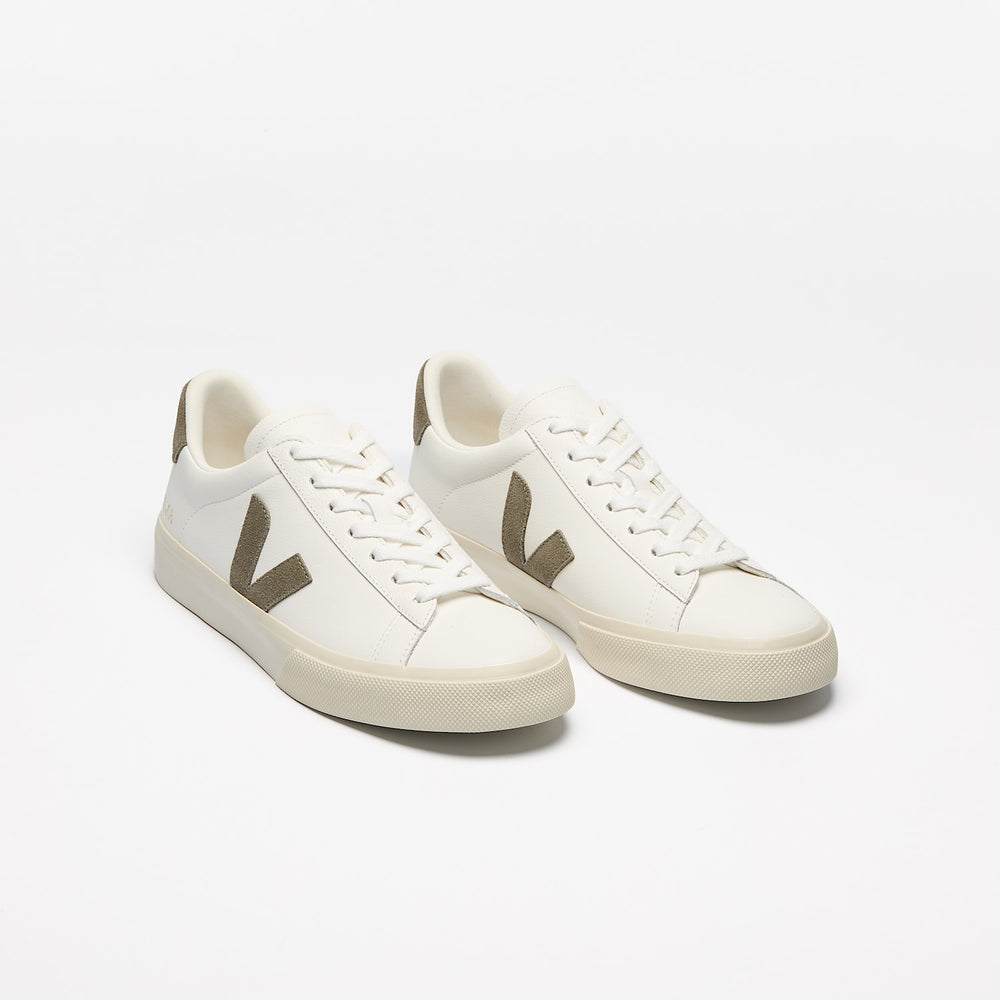 CAMPO LEATHER WHITE KAKI | VEJA DISCOUNT