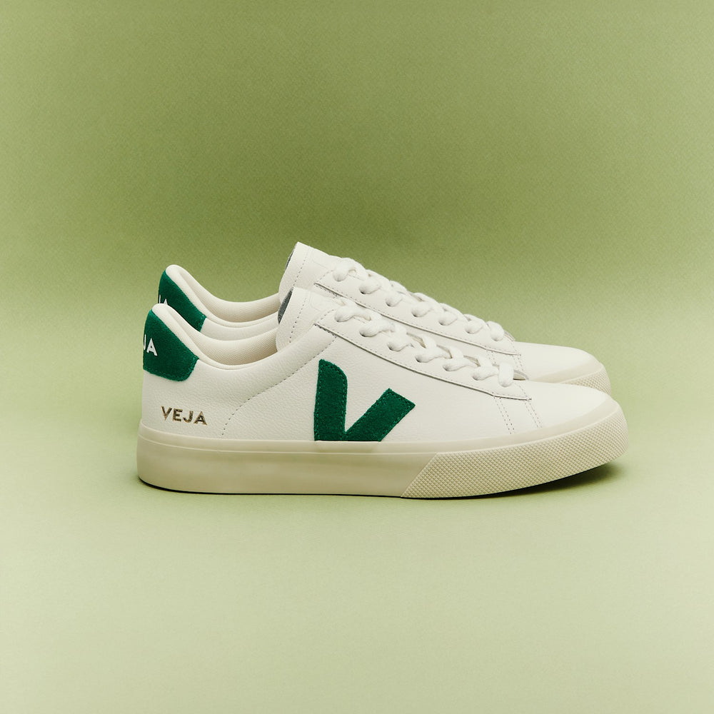 CAMPO LEATHER WHITE EMERAUDE | VEJA OUTLET