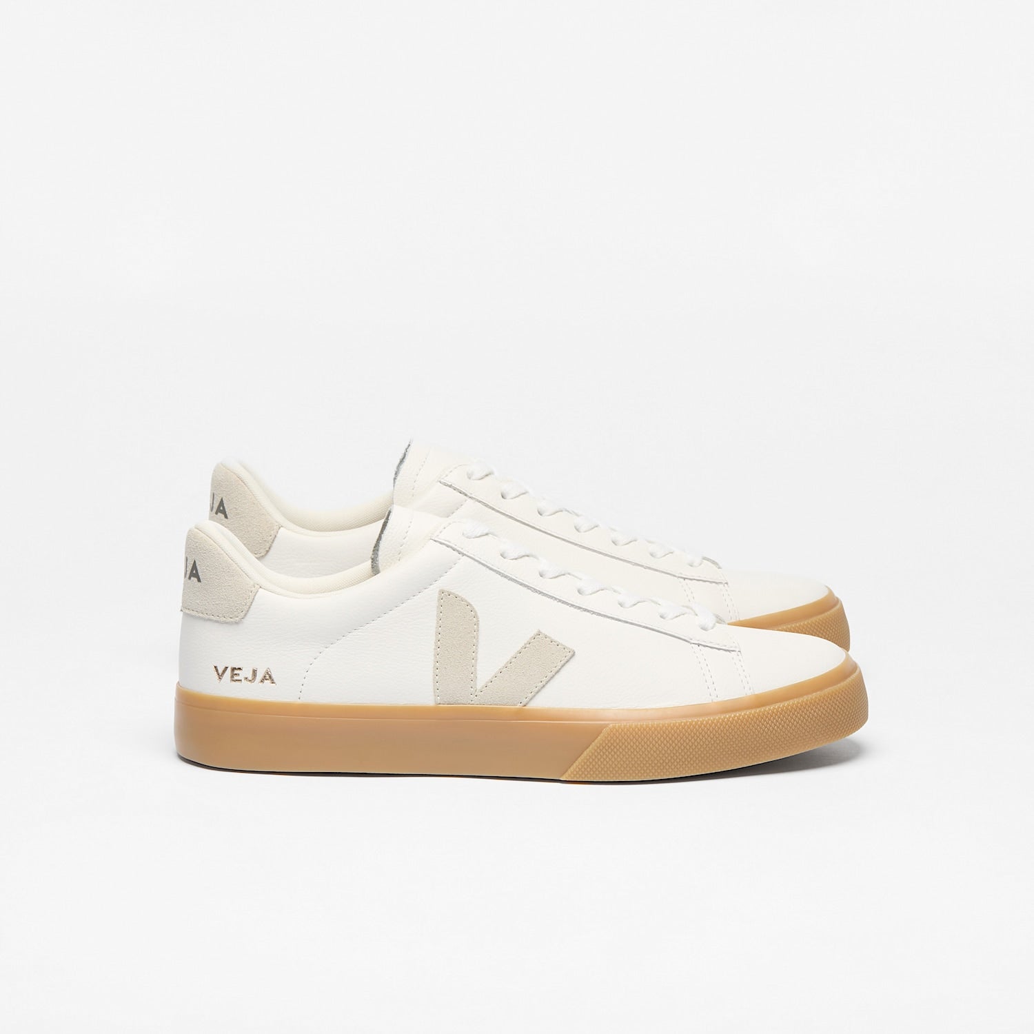 CAMPO LEATHER WHITE NATURAL NATURAL | VEJA DISCOUNT