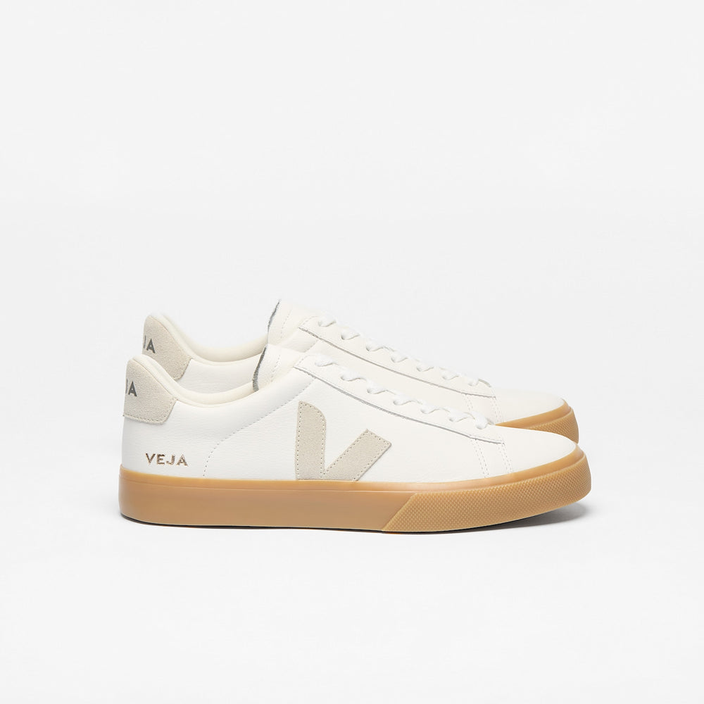 CAMPO LEATHER WHITE NATURAL NATURAL | VEJA DISCOUNT