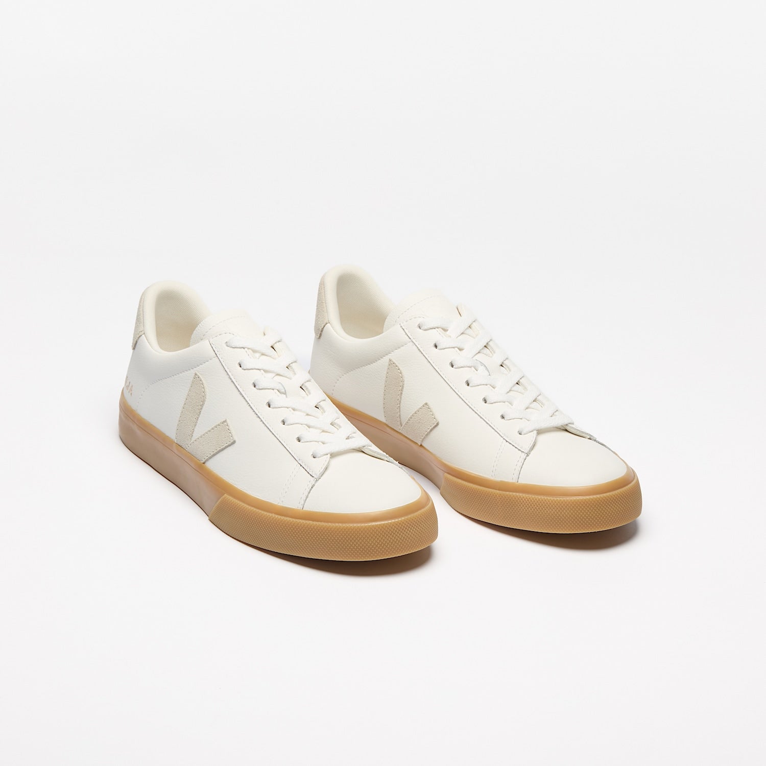 CAMPO LEATHER WHITE NATURAL NATURAL | VEJA DISCOUNT