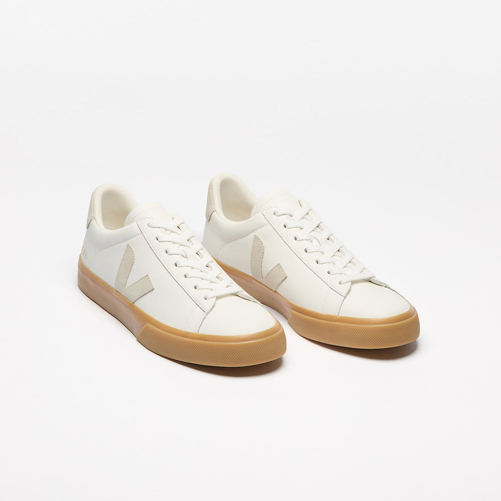 CAMPO LEATHER WHITE NATURAL NATURAL | VEJA DISCOUNT