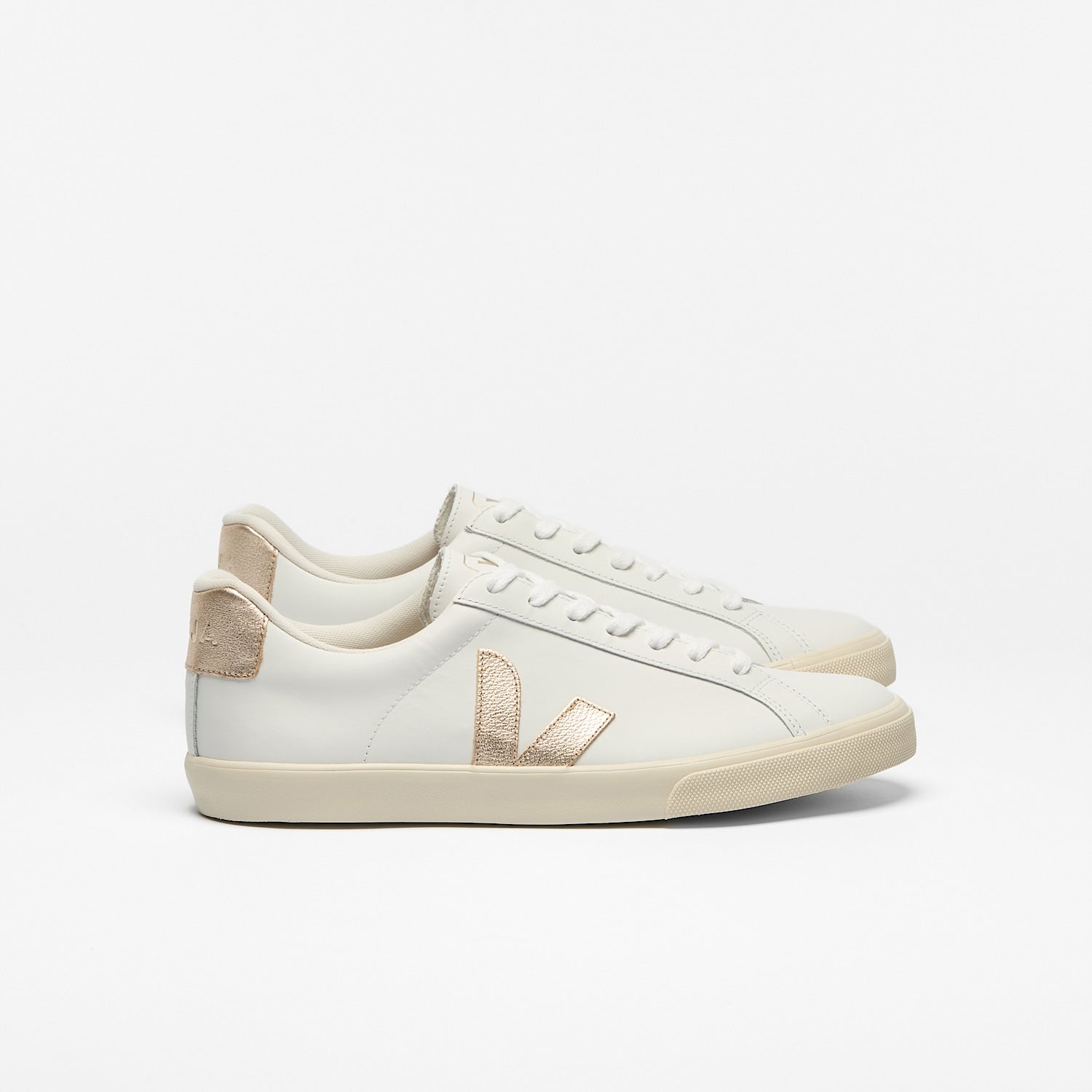 ESPLAR LEATHER WHITE PLATINE | VEJA ONLINE