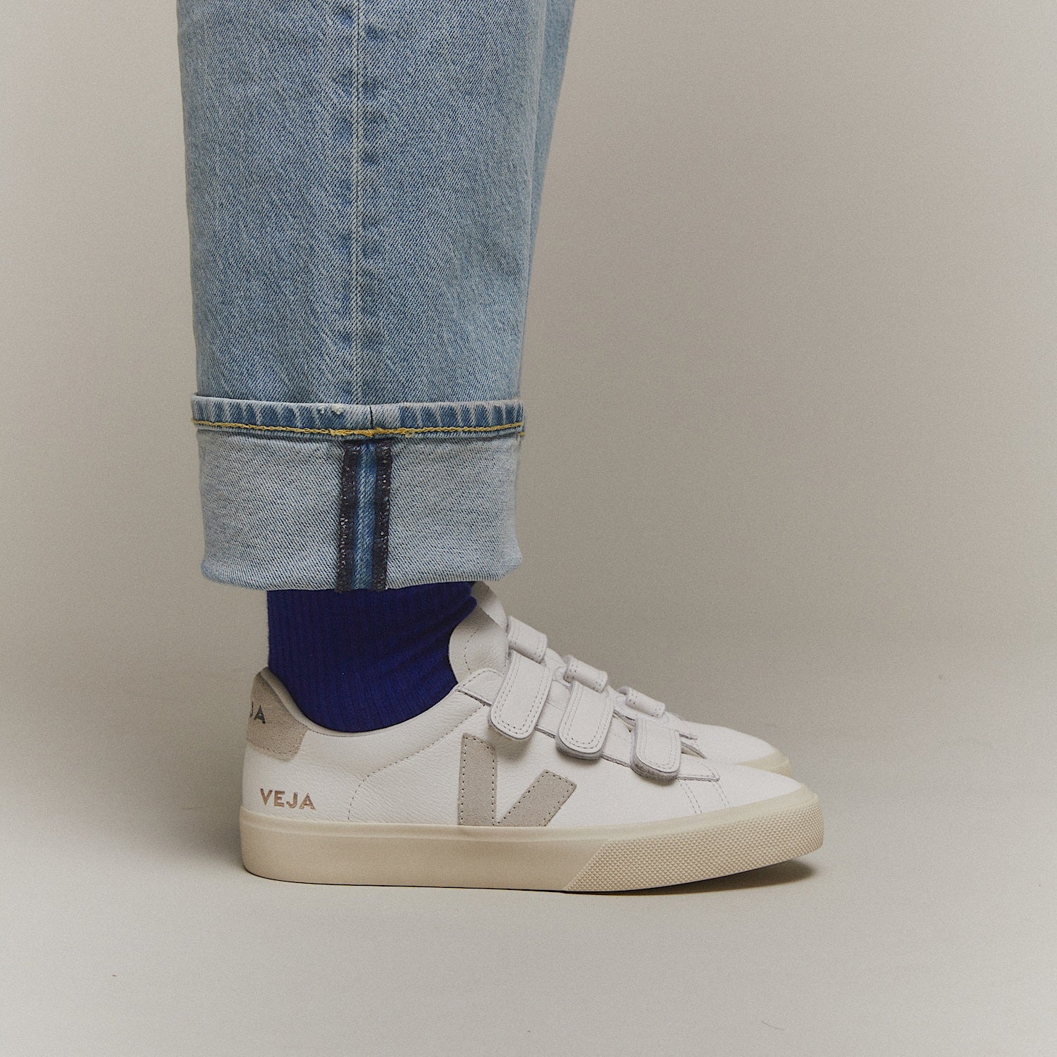 RECIFE LEATHER WHITE NATURAL | VEJA DISCOUNT