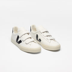 RECIFE LEATHER WHITE BLACK | VEJA OUTLET