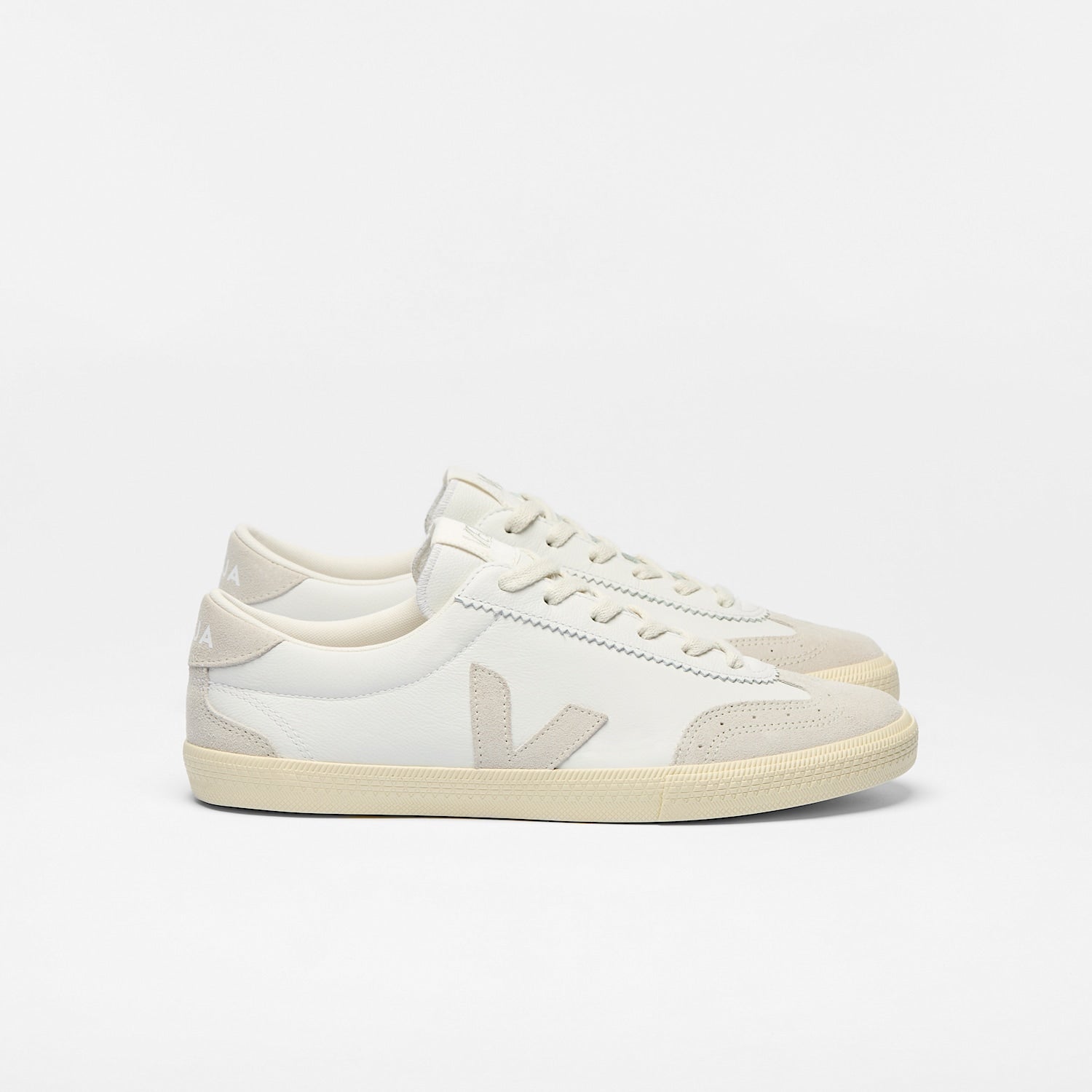 VOLLEY LEATHER WHITE NATURAL | VEJA DISCOUNT